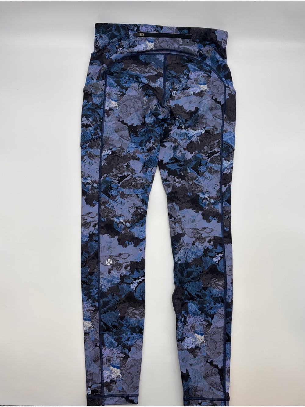 lululemon athletica Blue & Black Patterned Leggings